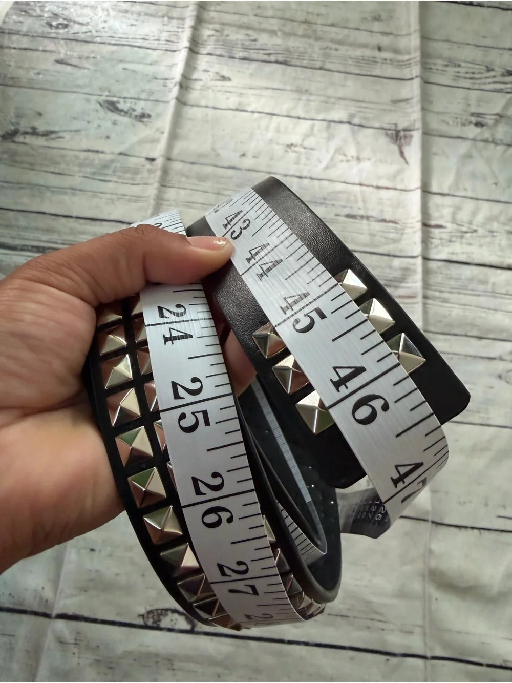 Black Studded Men's Belt - Unbranded